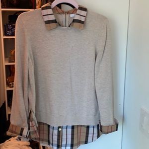 Sweater w/attached blouse, like a designer pattern
